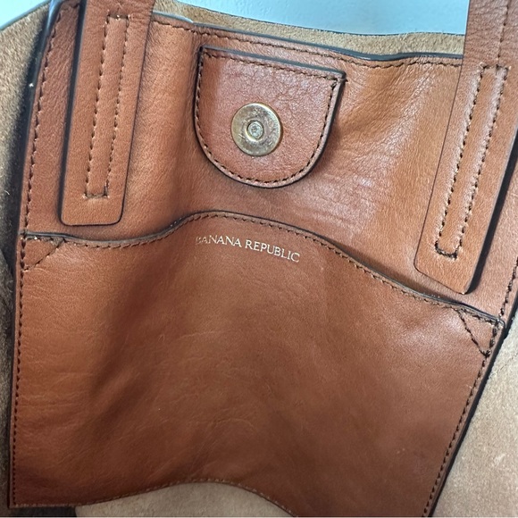 Brown Leather over the shoulder tote bag - Picture 5 of 6